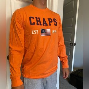 Orange chaps long sleeve T-shirt